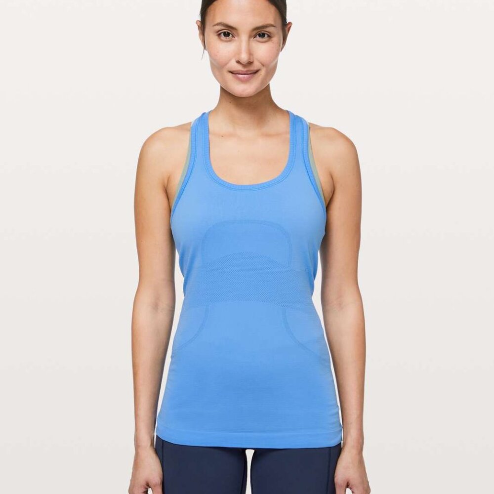 NWOT LULULEMON Swiftly Tech Racerback - Size 8 - Blue
